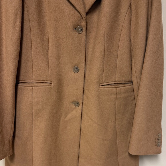 J. Crew Women's Camel Wool Blend Coat 14 Tall - Picture 3 of 5